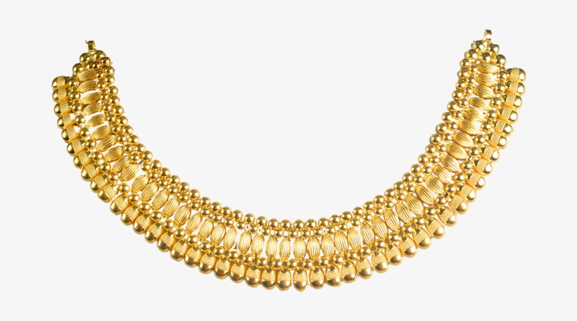 Gold Necklace Png Photos - Kerala Design Gold Necklace, transparent png