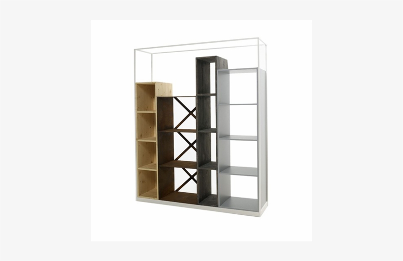 175 100 P - Casamania Industry Bookcase - L 153 X H 186 Cm. White,grey,dark, transparent png