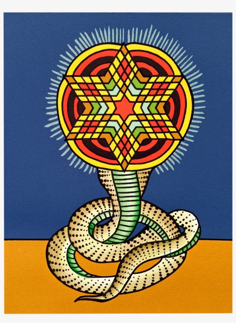 Hand-embellished Purusha And Prakriti Letterpress Print - Purusha, transparent png