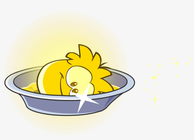 Gold Puffle Bath - Gold, transparent png