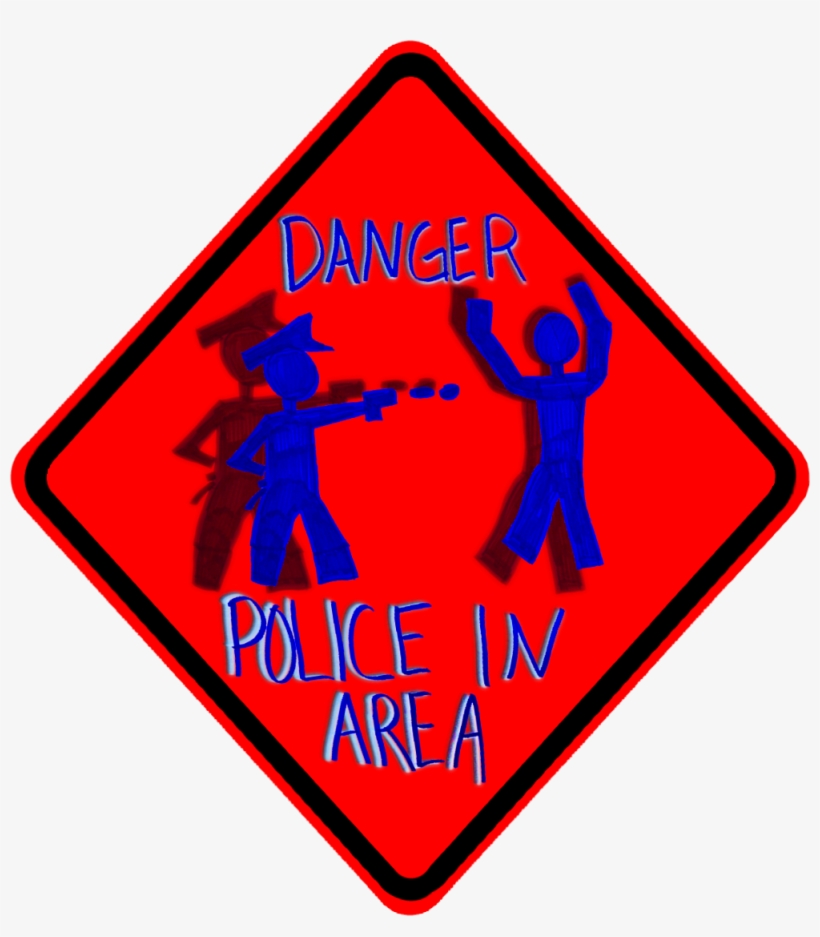 Danger Police In Area 3d - Yellow, transparent png