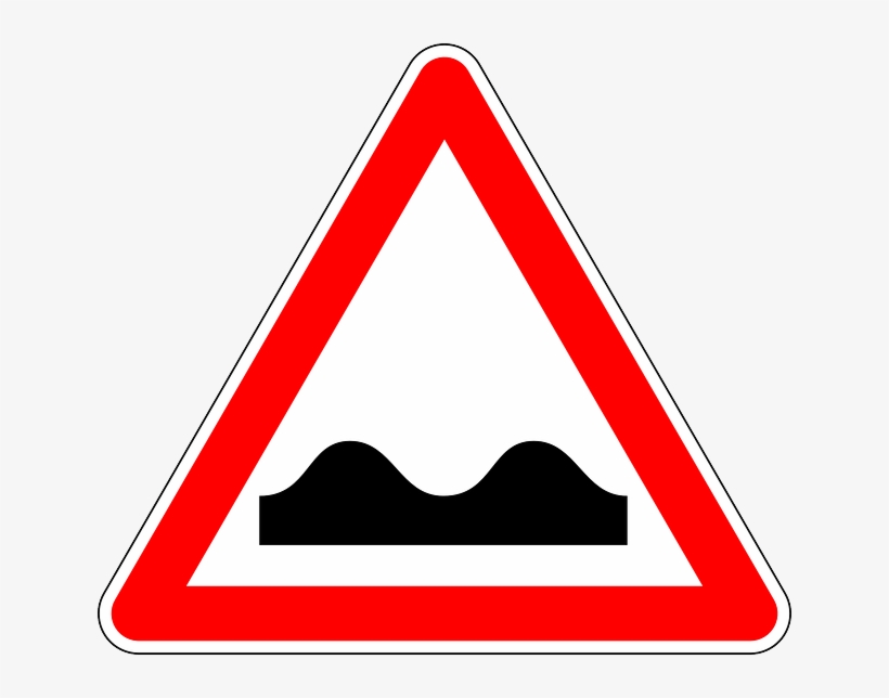 Lane Grooves, Bad Road, Road Sign, Attention, Danger - Signs Are Used To Warn Us Of Danger, transparent png