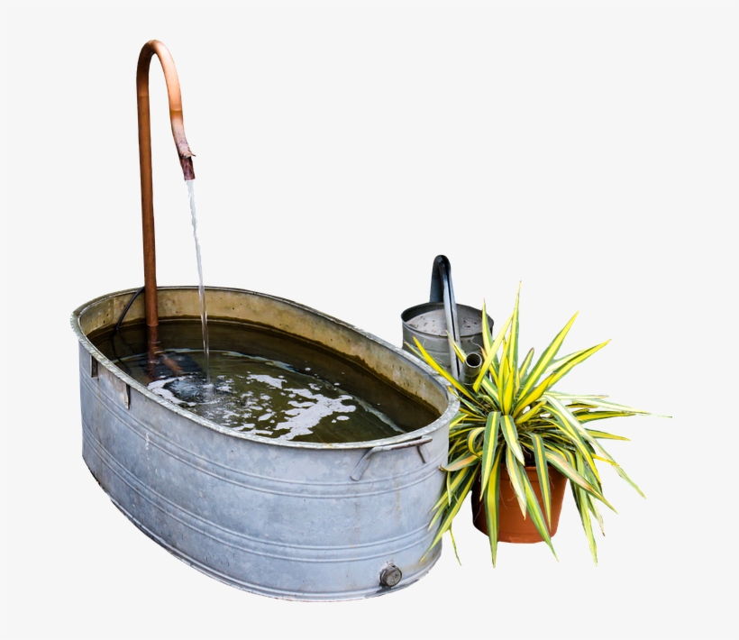 Garden, Bath, Watering Can, Bucket, Png, Isolated - Water Garden Png, transparent png