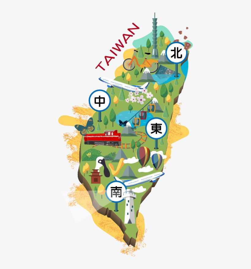 Study In Taiwan - Map, transparent png