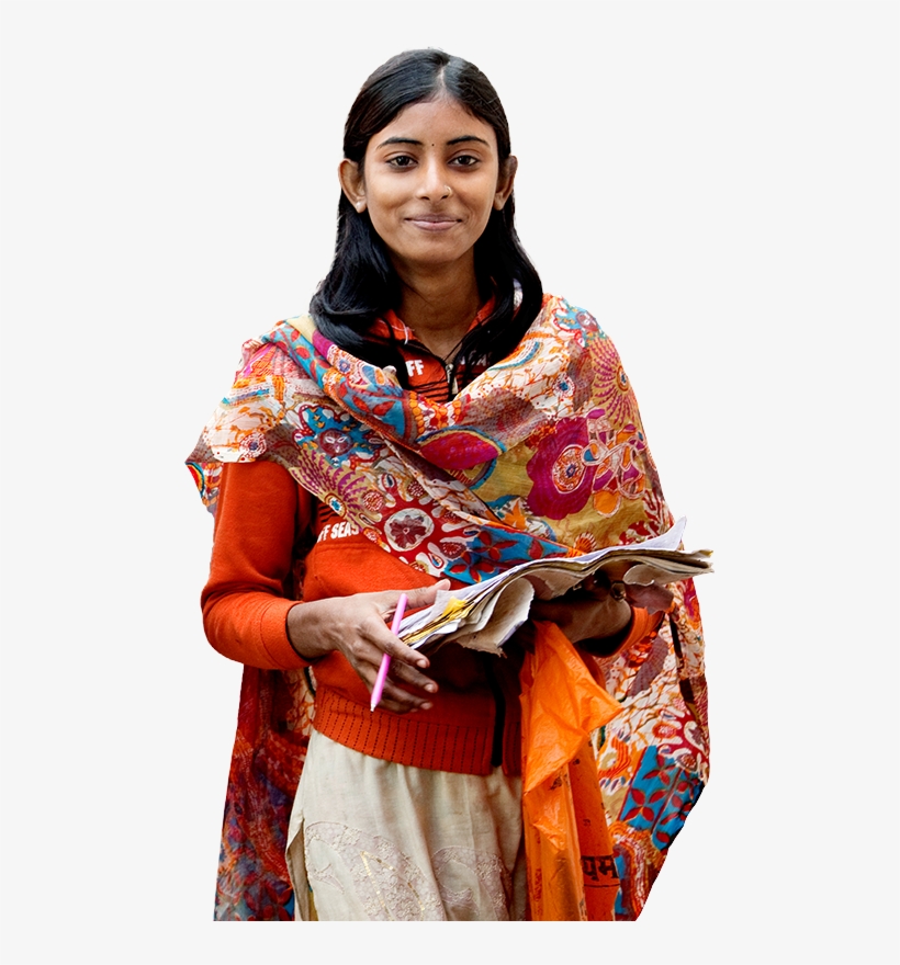 Indian School Students Png Download - Poor Indian Girl Png, transparent png