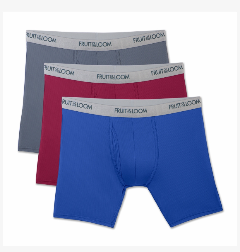 Men's Everlight Assorted Boxer Briefs, 3 Pack - Fruit Of The Loom Everlight, transparent png