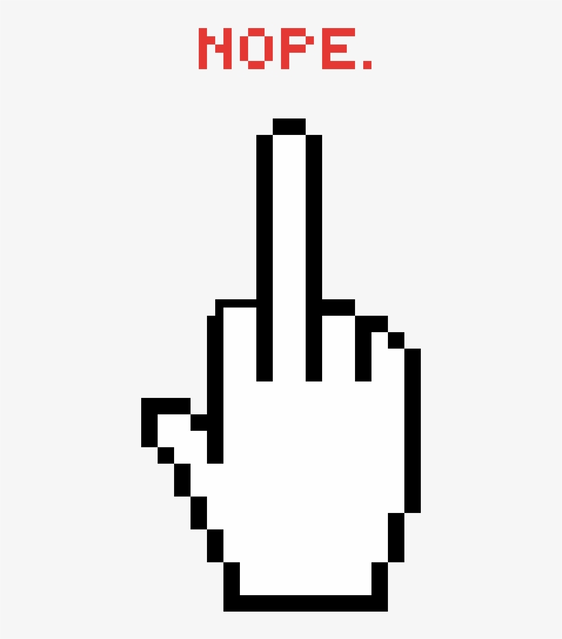 Nope - - Hand Cursor, transparent png
