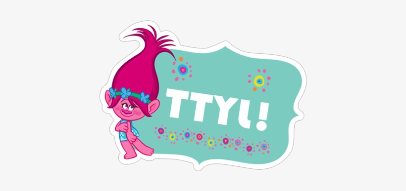 Viber Sticker «dreamworks Trolls» - Trolls Polar Fleece Blanket In Case, transparent png