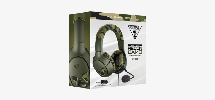 Turtle Beach Ear Force Recon Camo Wired Gaming Headset - Turtle Beach Xo Three, transparent png