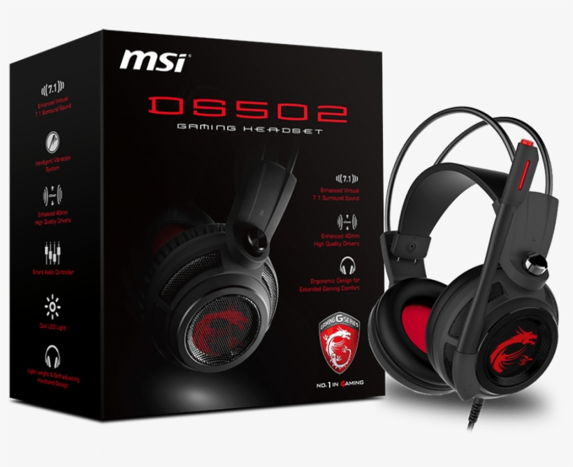 Msi Ds502 Gaming Headset - Msi Ds502, transparent png