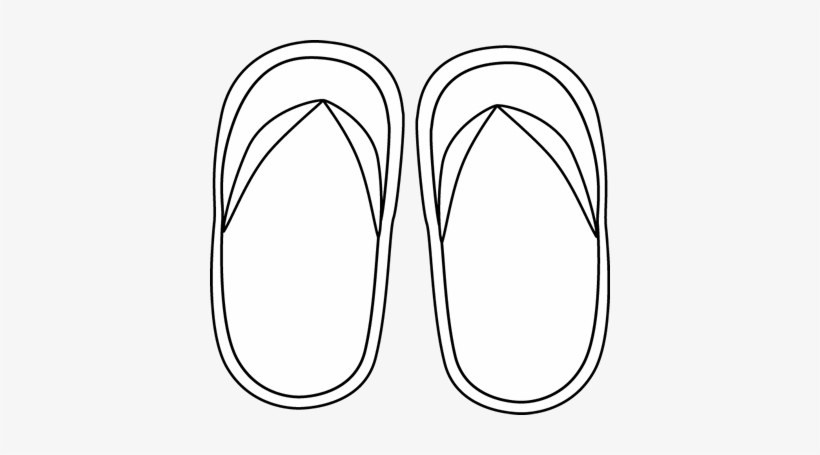 Flip Flop Clipart Flip Flops Black White Png Fr1y2k - Flip Flops Black And White Clip Art, transparent png