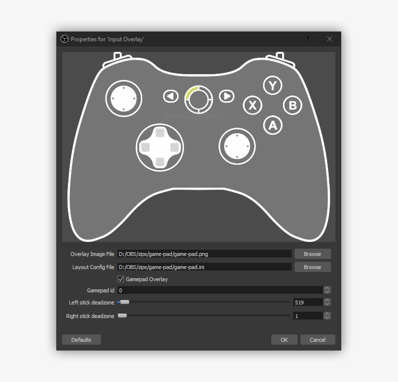 Gamepad Overlay - Overlay Obs, transparent png