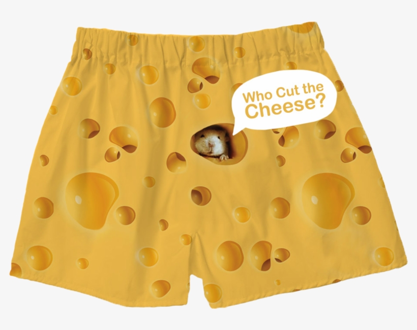 Cheese Boxer Shorts - Cheese Underwear, transparent png