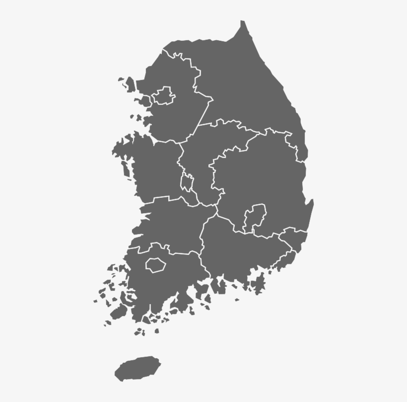 Republic Of Korea - South Korea Map Png, transparent png