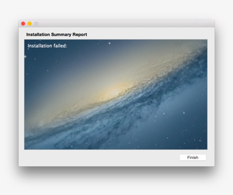 Installation Failed Error - Mac Os X Lion Background, transparent png