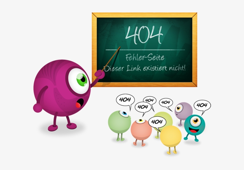 404 Monster Classrom 600px - Lustige 404 Seiten, transparent png