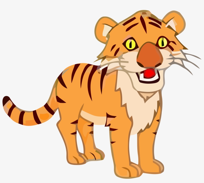 Young Tigger With Large Eyes Clipart Png Image Download - Portable Network Graphics, transparent png