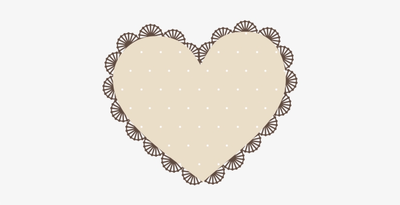 Coração Com Bordas Design E Poa - Coração Com Bordas, transparent png