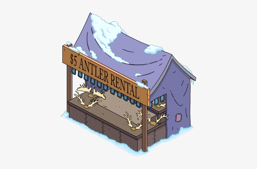 $5 Antler Rental Flipped Snow Menu - Portable Network Graphics, transparent png
