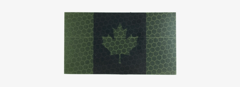 Canada Flag - Black&green - Hiviz - Patchwork, transparent png
