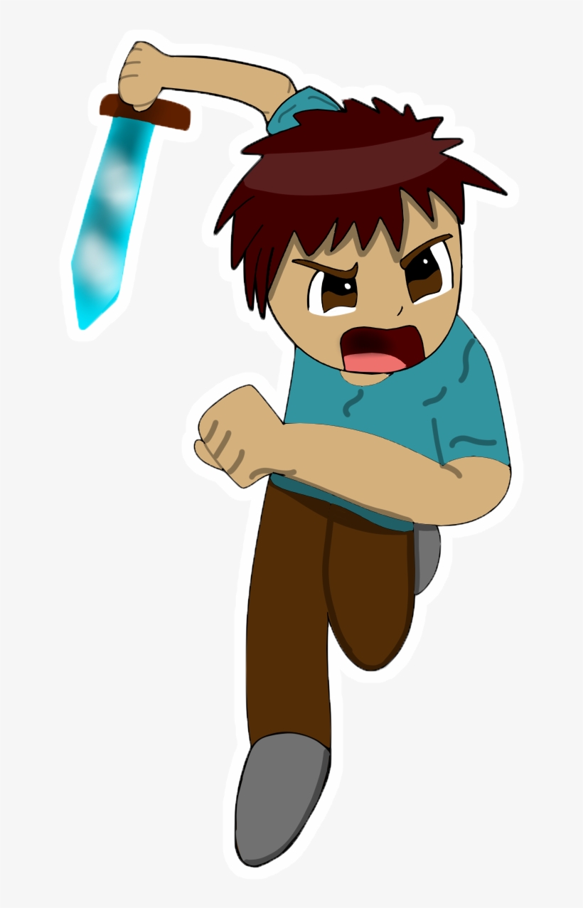 Unique Minecraft Steve Clip Art Medium Size - Minecraft Steve Cartoon Png, transparent png