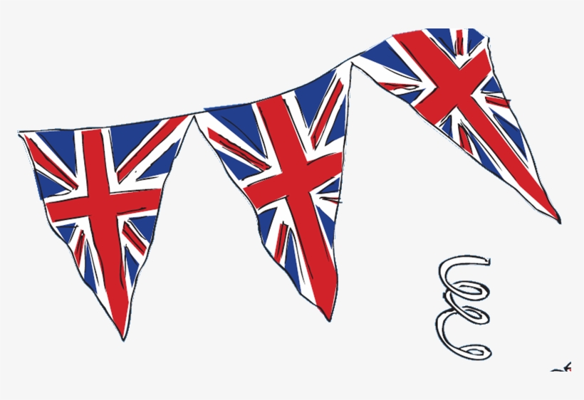 Jubilee Jubilation In Great Missenden Fiona Firth - Union Jack Bunting Clipart, transparent png