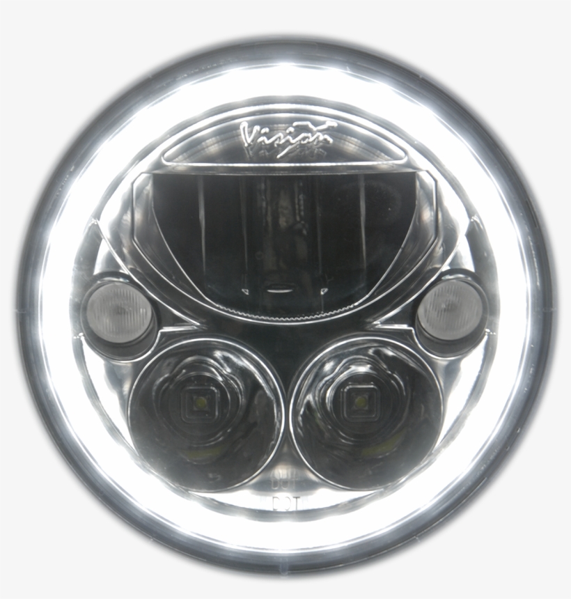 7" Round Headlight 2d Specs - Vision X Vortex Halo, transparent png