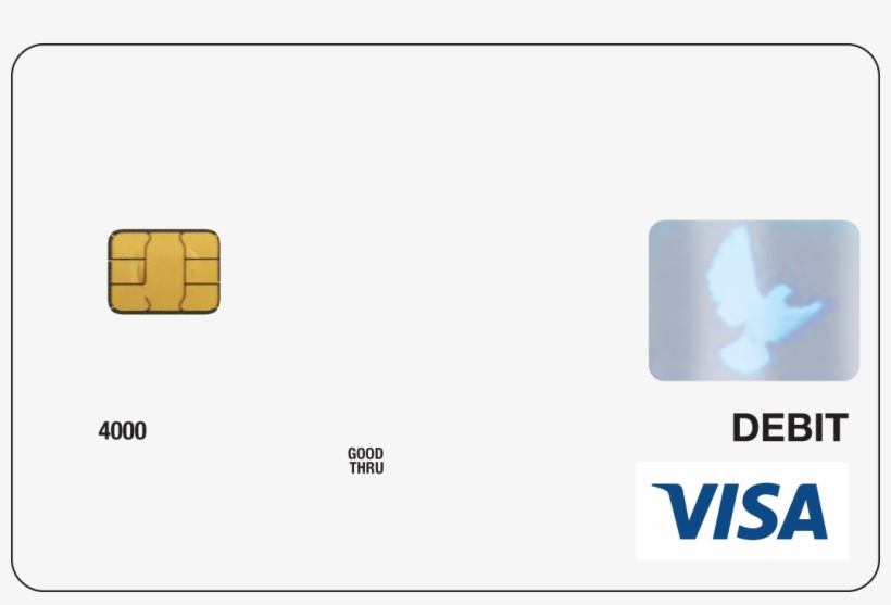 Download Transparent Visa Debit Hologram Emv Gold6 - Credit Card