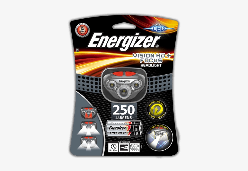 Energizer<sup>®</sup> Vision Hd Focus Headlight - Energizer Vision Hd+ Focus Headlight, transparent png