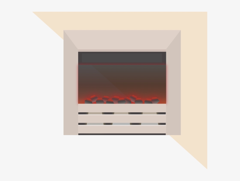 Many Inset Electric Fire Places Also Include The Added - Interior Design, transparent png