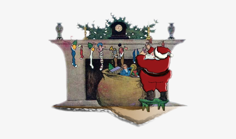 Santa-claus-clip-art-5 Postkarte, transparent png