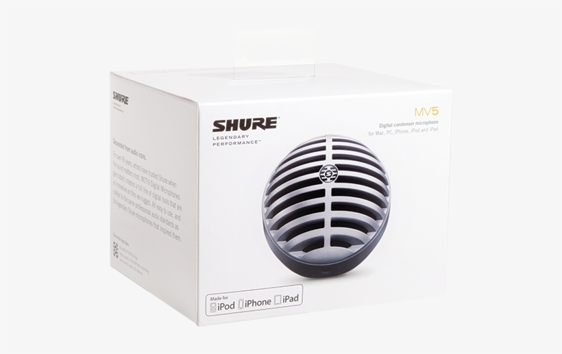 Resources - Shure Digital Cardioid Electret Condenser Microphone, transparent png
