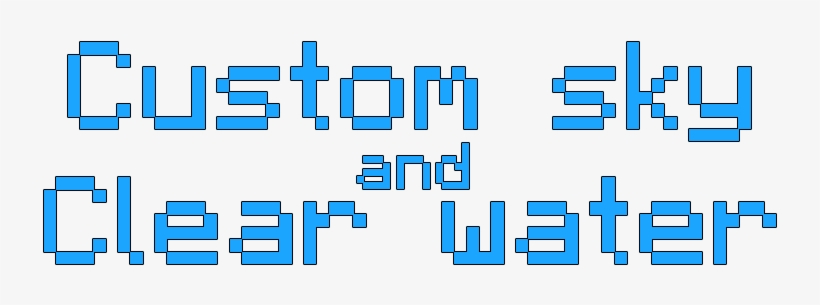 Custom Sky And Clear Water - Minecraft Clear Water Texture Pack 1.9 4, transparent png