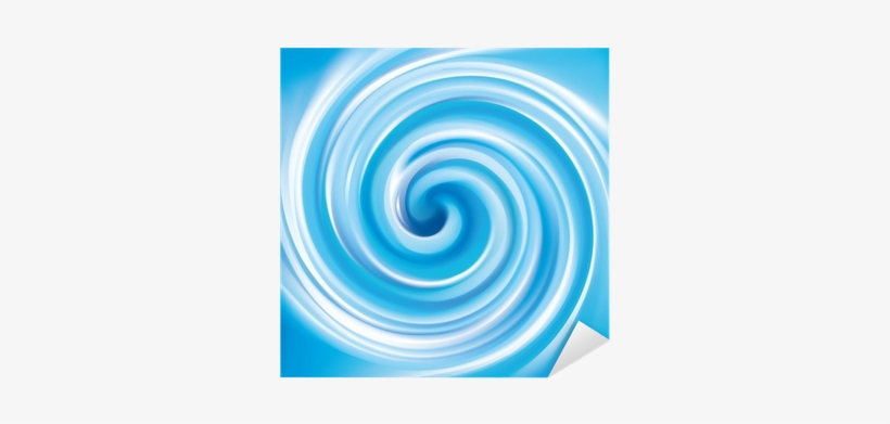 Vector Background Of Blue Swirling Water Texture Sticker - Water Swirling, transparent png