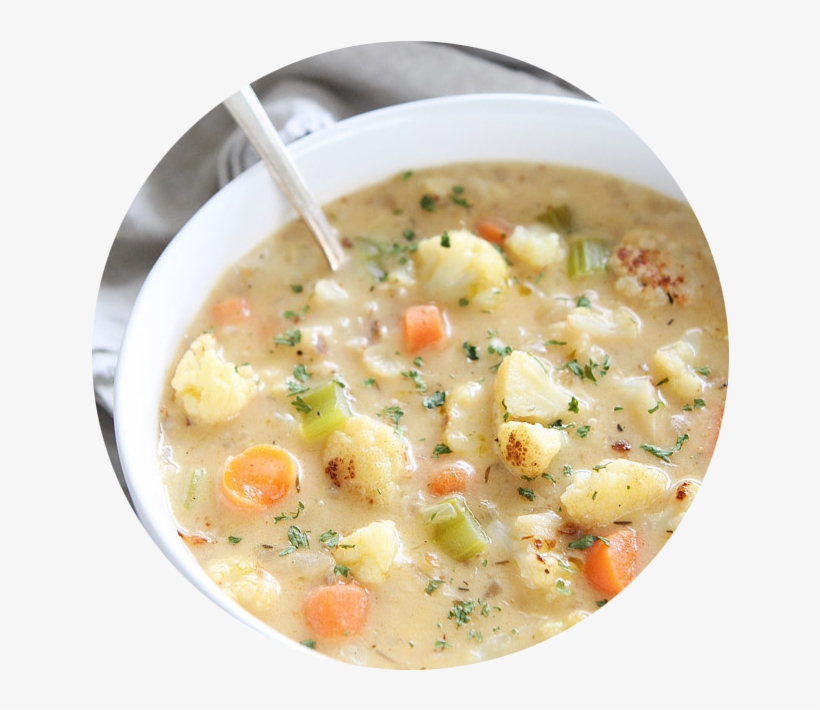 Creamy Cauliflower Chowder 2 - Soup, transparent png