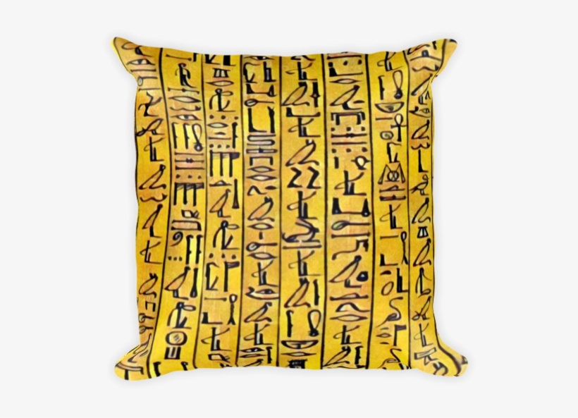 Chocolate Ancestor, Llc- Egyptian Hieroglyphics Pillow - Pillow, transparent png