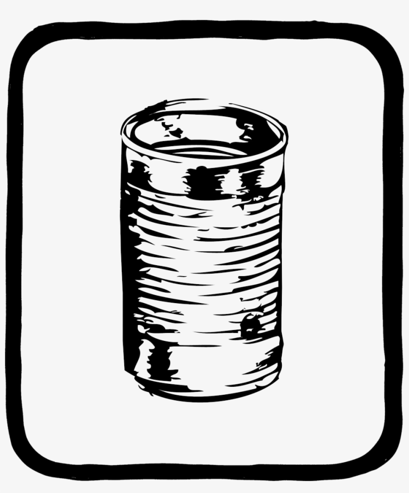 Can Drawing Tin - Tin Of Beans Drawing, transparent png