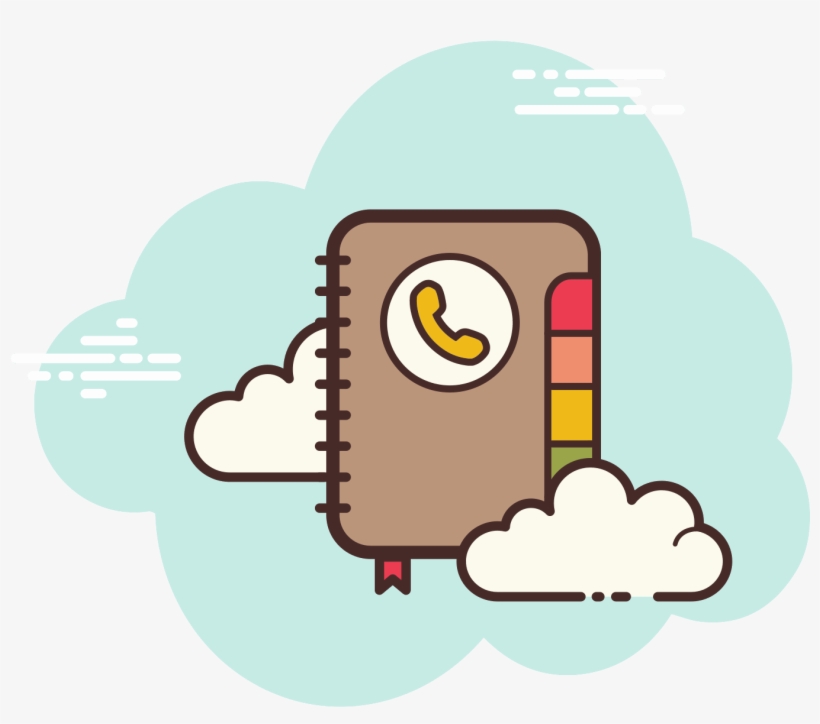 Phone Book Icon Free Download Png And - Cartoon, transparent png