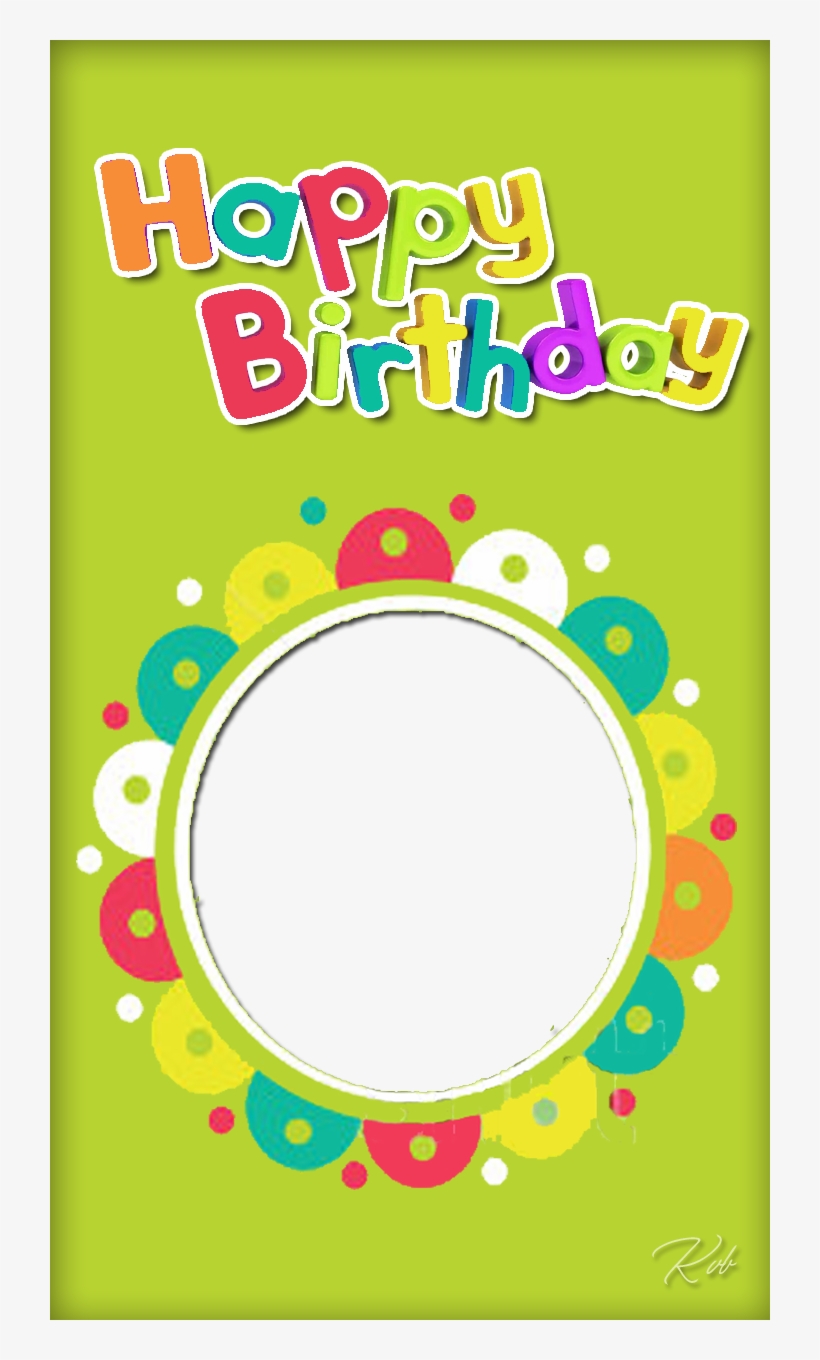 Multicolor Birthday Frame - Invitation Card Happy Birthday With Party, transparent png
