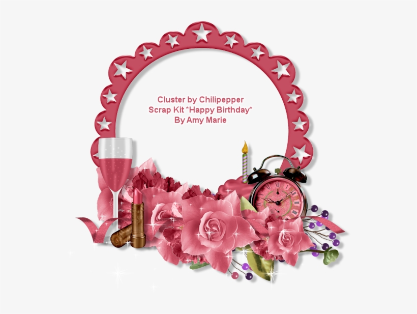 Ct Ftu Cluster Frame *happy Birthday* - Shungite, transparent png