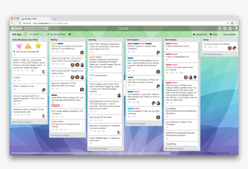 Komoot's Team Receive Bugs Right Inside Their Trello - Trello Bug Tracking, transparent png