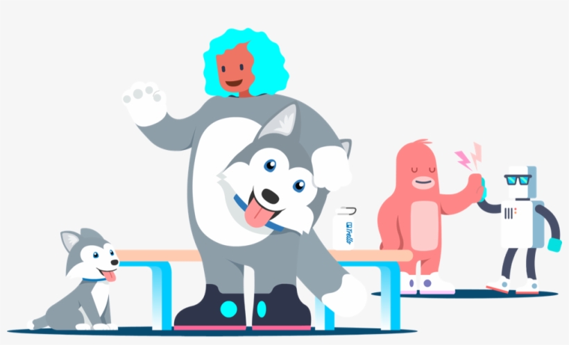 Trello Mascots - Trello Branding, transparent png