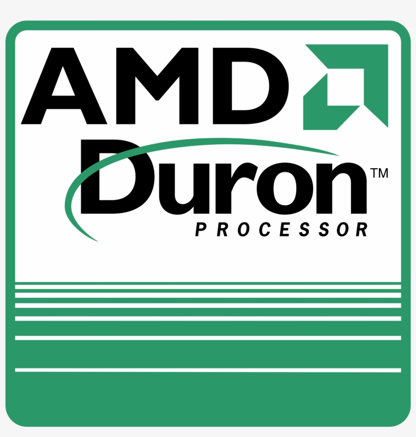 Amd Duron Processor Logo Png Transparent - Duron Amd, transparent png