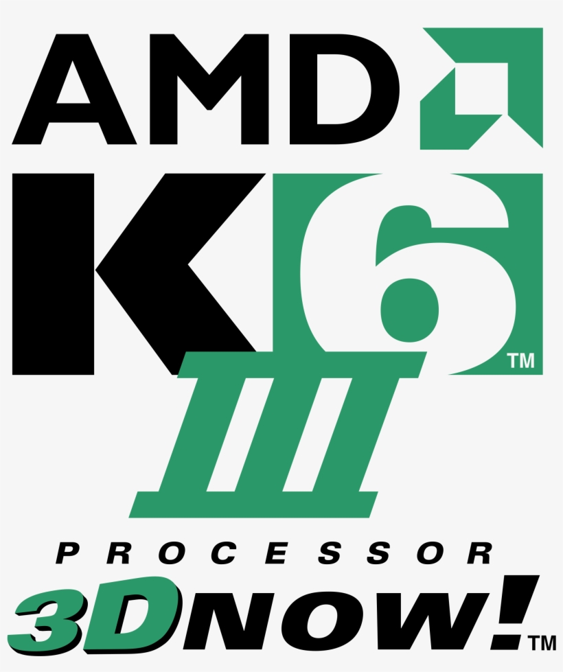 Amd K6 Iii Processor Logo Png Transparent - Amd K6 Iii Logo, transparent png