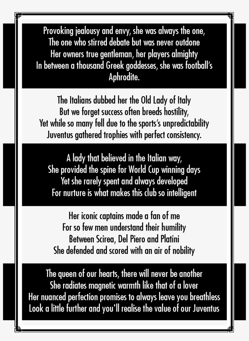 Juventus Liverpool Wolves - Juventus Poem, transparent png