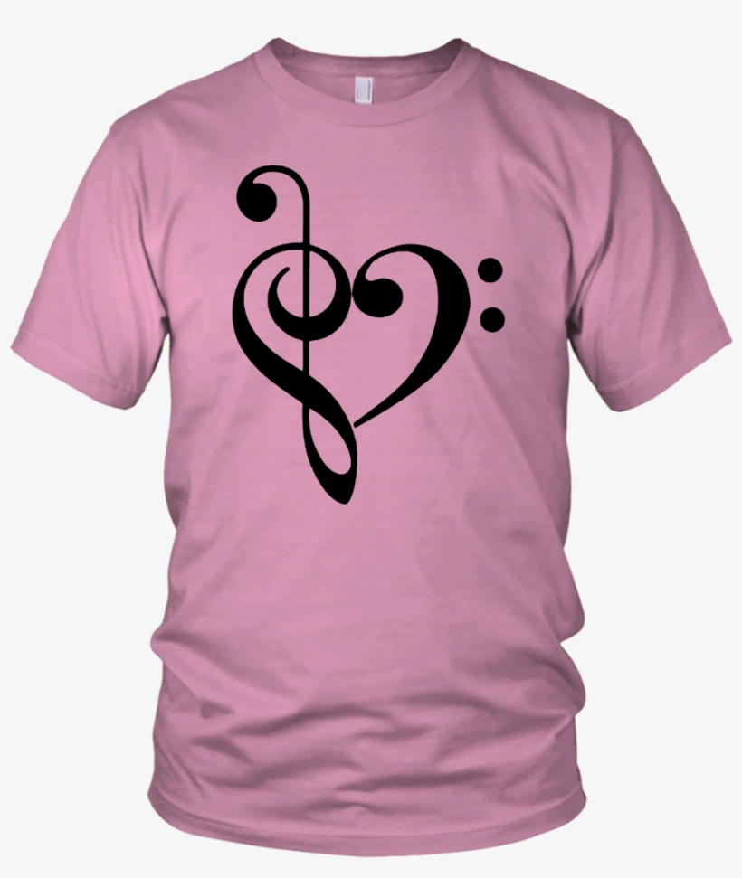 Treble Clef & Bass Clef Heart Shape - Treble Clef Bass Clef Heart, transparent png