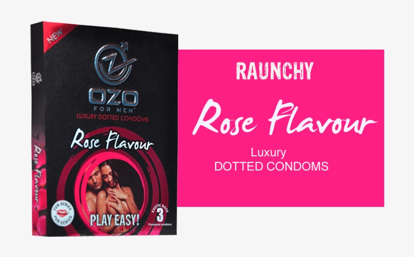 Ozo For Men Condoms Rose Flavour - Man, transparent png