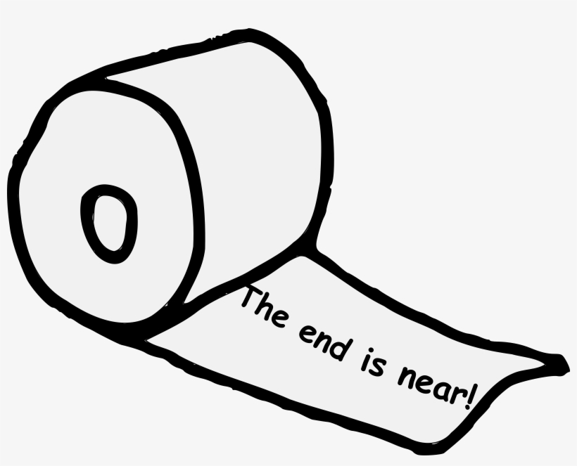 Medium Image - End Is Near Toilet Paper, transparent png