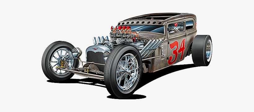 Share This Image - Rat Rod Hotrod, transparent png