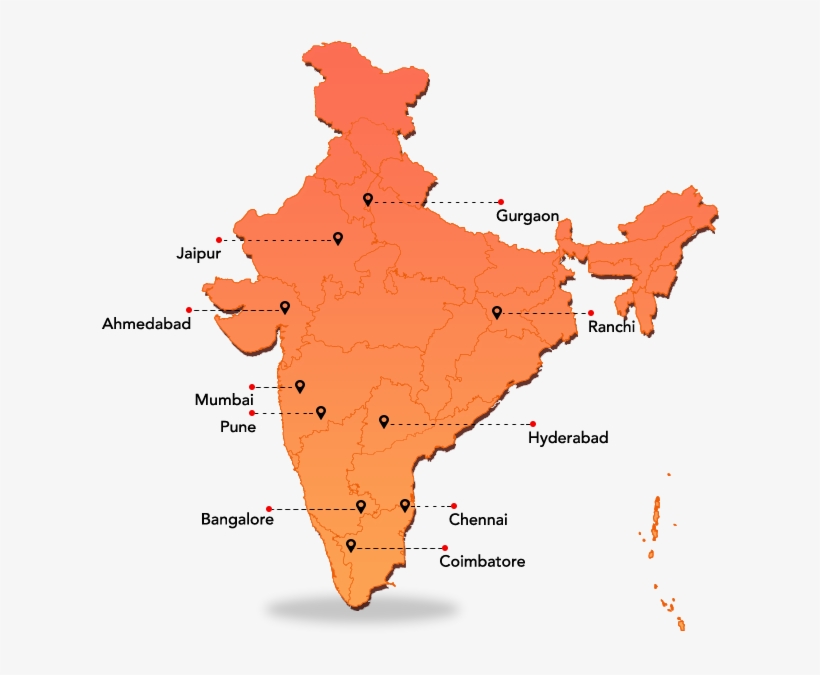 Head Office - India Map Silhouette, transparent png